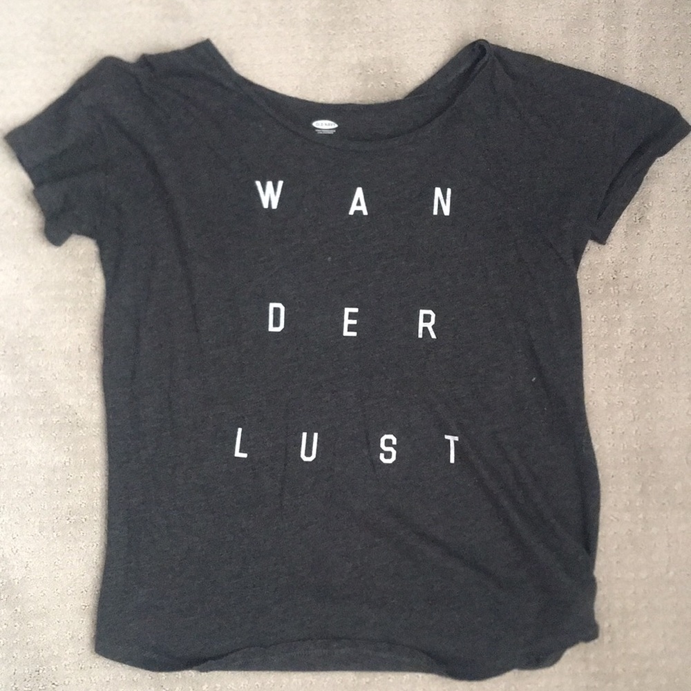 Gray Wanderlust shirt